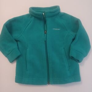 Columbia Fleece Full Zip Jacket Coat Sz 12/18M